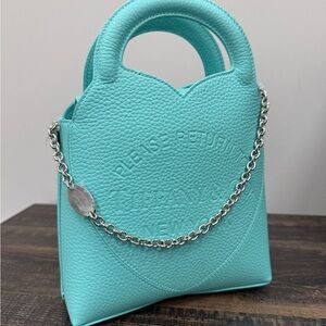 Tiffany & Co. Turquoise Mini Bag with Silver Chain